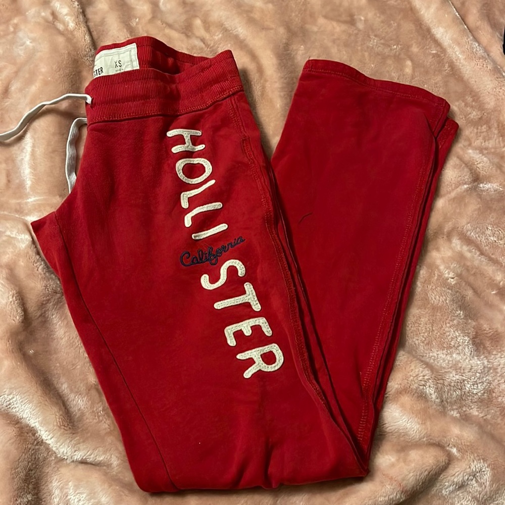 Red hollister sweats